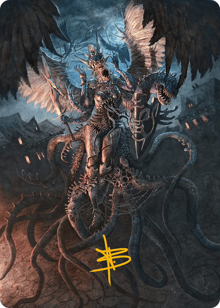 Angelic Aberration Art Card (Gold-Stamped Signature) [Modern Horizons 3 Art Series] | Exor Games Truro