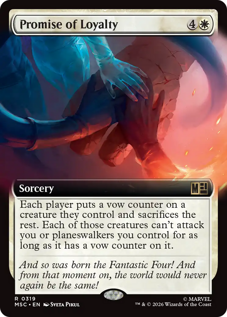 Promise of Loyalty (Extended Art) [Marvel Super Heroes Commander] | Exor Games Truro