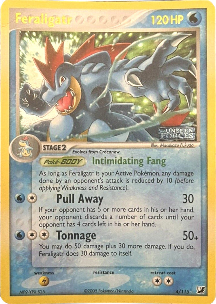 Feraligatr (4/115) (Stamped) [EX: Unseen Forces] | Exor Games Truro