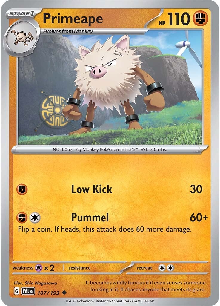 Primeape (107/193) [Scarlet & Violet: Paldea Evolved] | Exor Games Truro