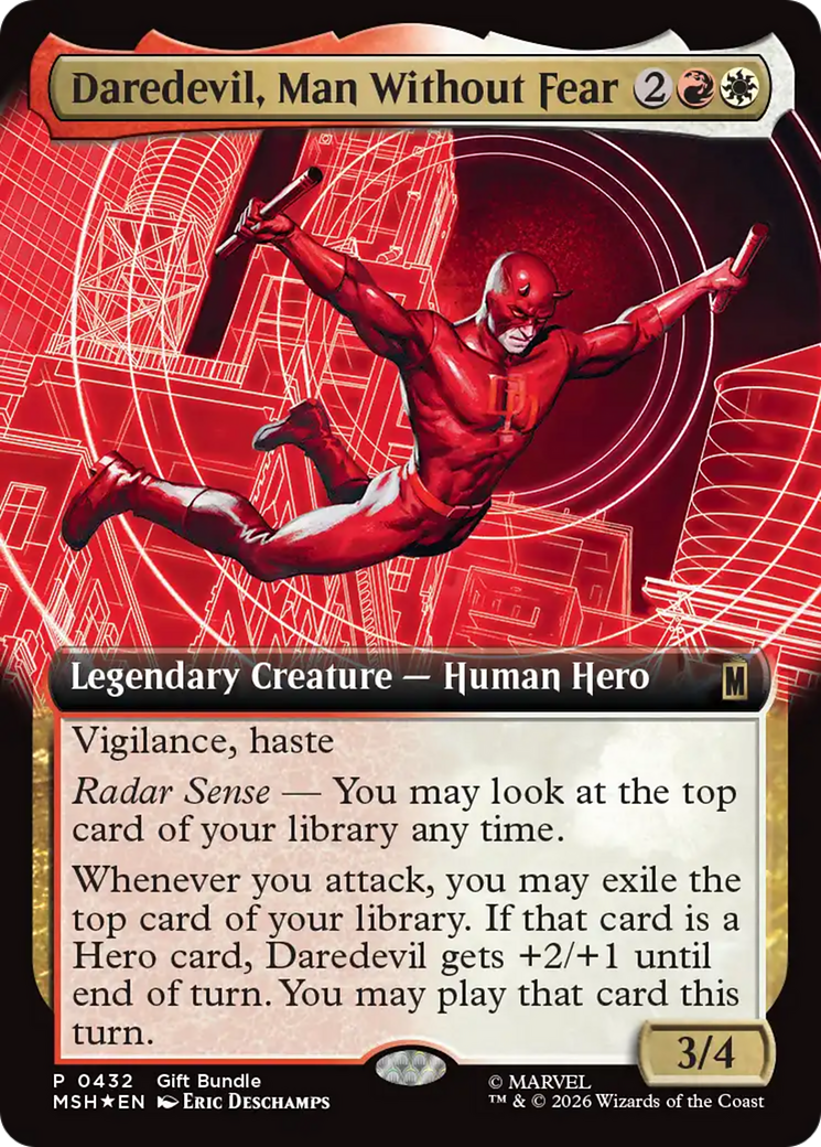 Daredevil, Man Without Fear (Extended Art) [Marvel Super Heroes Promos] | Exor Games Truro