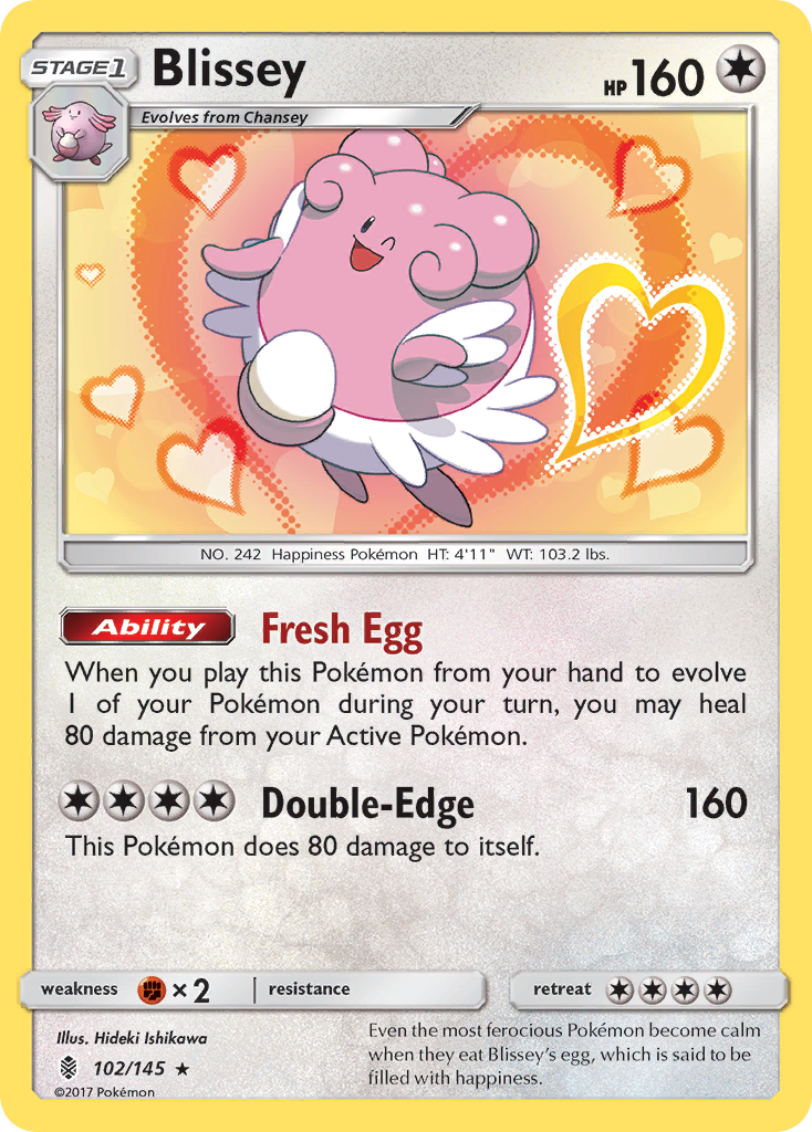 Blissey (102/145) [Sun & Moon: Guardians Rising] | Exor Games Truro