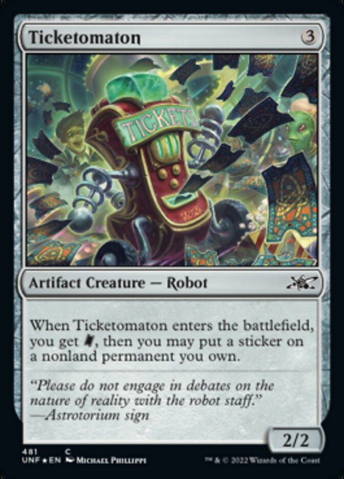 Ticketomaton (Galaxy Foil) [Unfinity] | Exor Games Truro