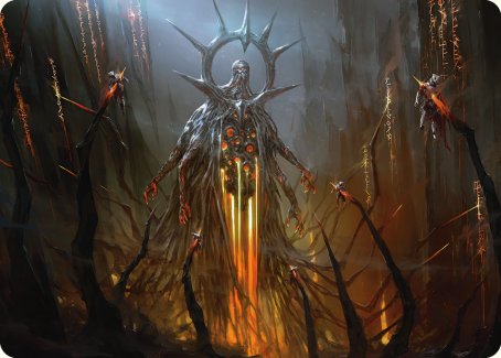 Solphim, Mayhem Dominus Art Card [Phyrexia: All Will Be One Art Series] | Exor Games Truro