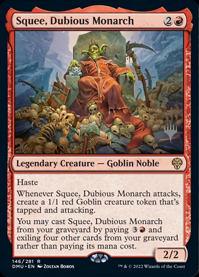 Squee, Dubious Monarch (Promo Pack) [Dominaria United Promos] | Exor Games Truro