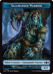 Salamander Warrior // Zombie Druid Double-Sided Token [Tarkir: Dragonstorm Commander Tokens] | Exor Games Truro