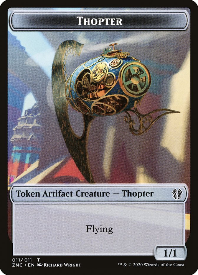 Faerie Rogue // Thopter Double-Sided Token [Zendikar Rising Commander Tokens] | Exor Games Truro