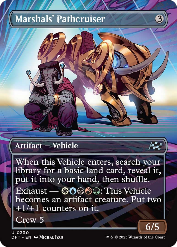 Marshals' Pathcruiser (Borderless) [Aetherdrift] | Exor Games Truro