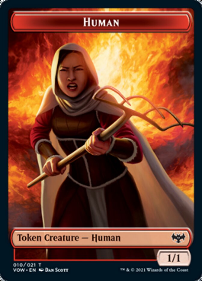 Human (001) // Human (010) Double-Sided Token [Innistrad: Crimson Vow Tokens] | Exor Games Truro
