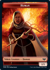 Copy // Human (010) Double-Sided Token [Innistrad: Crimson Vow Tokens] | Exor Games Truro