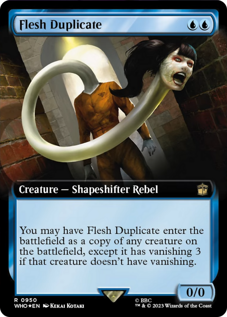 Flesh Duplicate (Extended Art) (Surge Foil) [Doctor Who] | Exor Games Truro