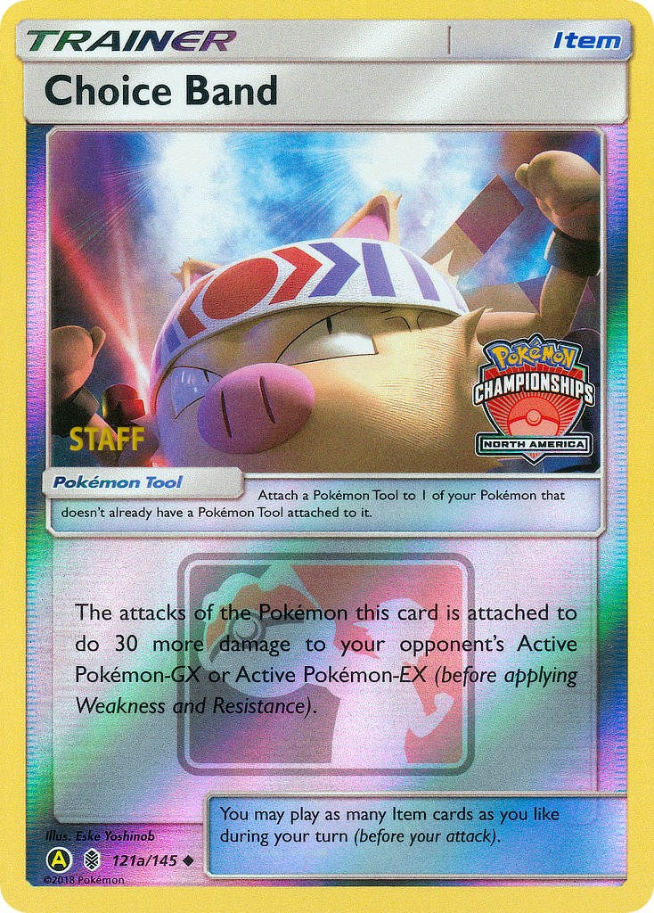 Choice Band (121a/145) (North America Championships Staff) [Sun & Moon: Guardians Rising] | Exor Games Truro