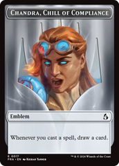 Chandra, Chill of Compliance // Chandra, Torch of Defiance Double-Sided Token [Reality Fracture Tokens] | Exor Games Truro