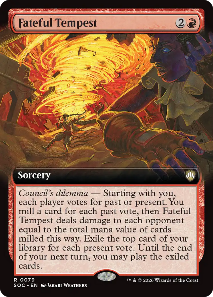 Fateful Tempest (Extended Art) [Secrets of Strixhaven Commander] | Exor Games Truro