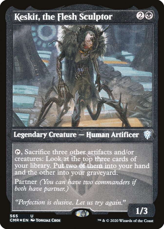 Keskit, the Flesh Sculptor (Etched) [Commander Legends] | Exor Games Truro