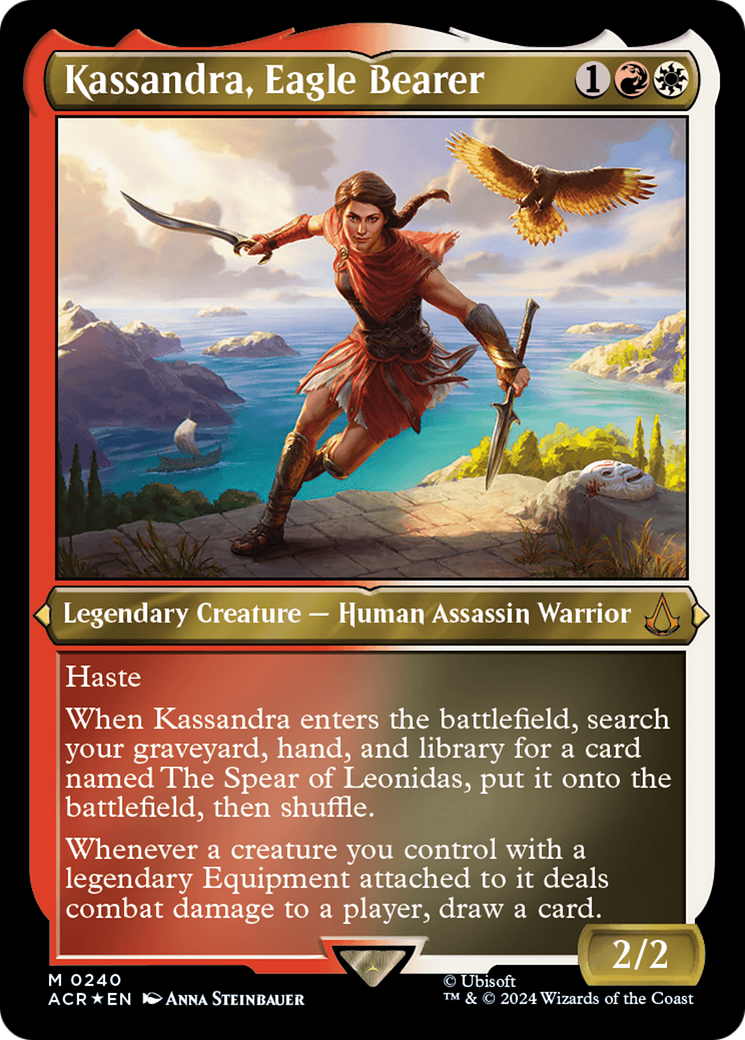 Kassandra, Eagle Bearer (Foil Etched) [Assassin's Creed] | Exor Games Truro