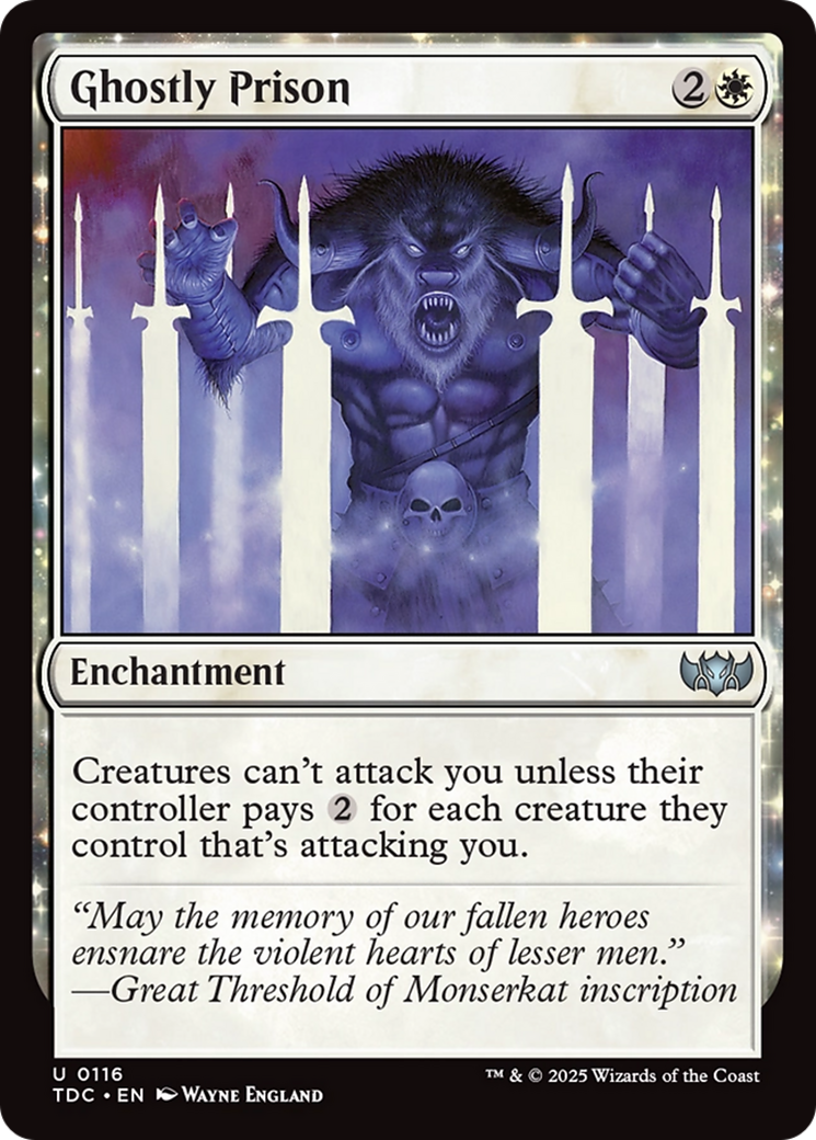 Ghostly Prison [Tarkir: Dragonstorm Commander] | Exor Games Truro