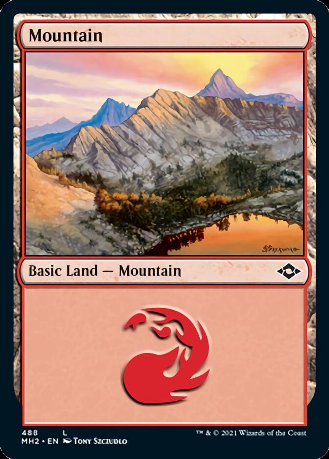 Mountain (488) (Foil Etched) [Modern Horizons 2] | Exor Games Truro