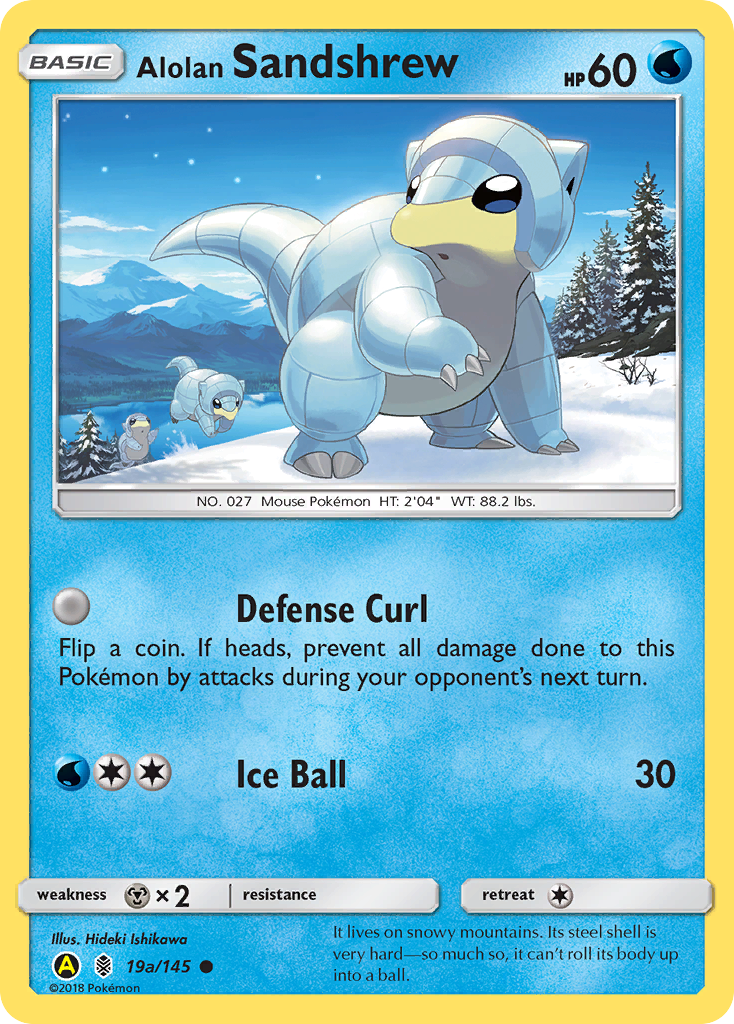 Alolan Sandshrew (19a/145) [Alternate Art Promos] | Exor Games Truro