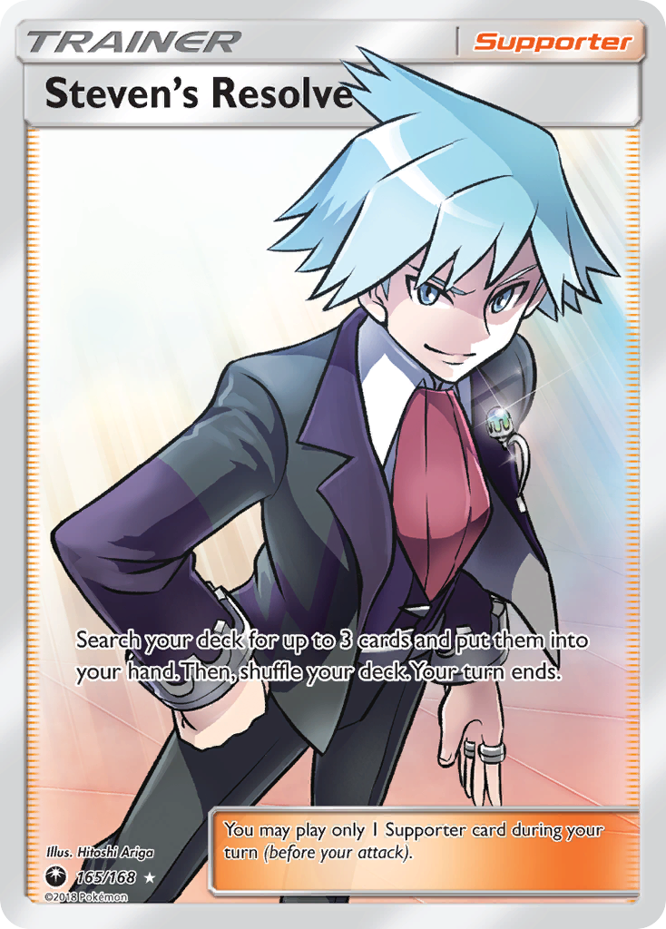 Steven's Resolve (165/168) [Sun & Moon: Celestial Storm] | Exor Games Truro
