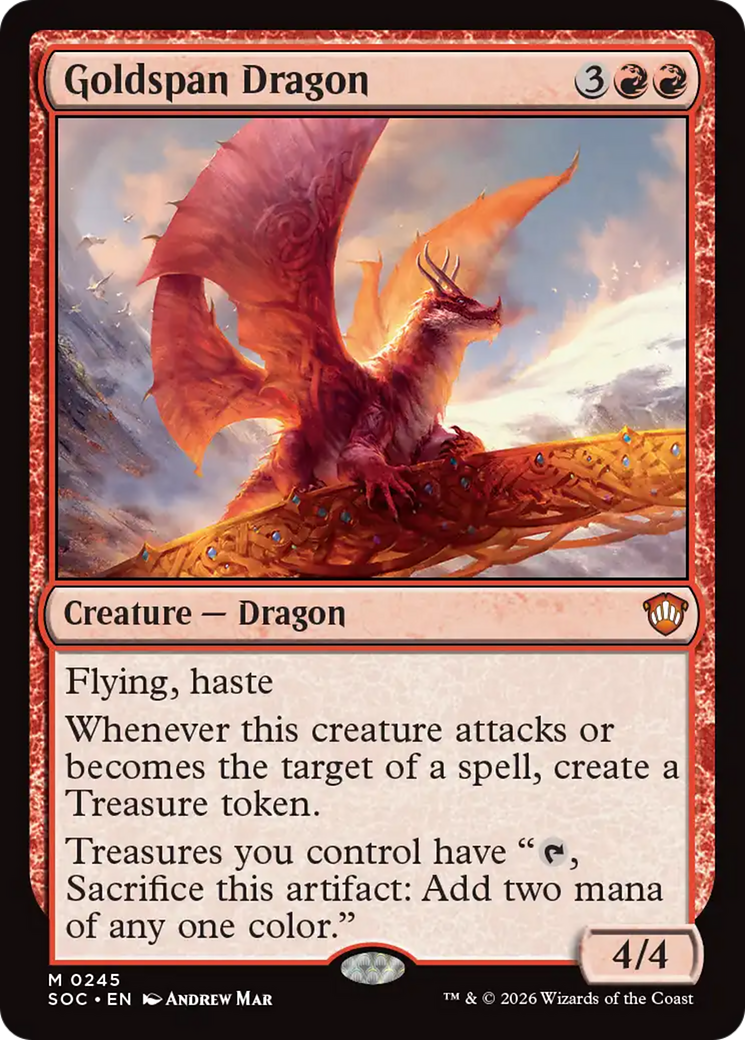 Goldspan Dragon [Secrets of Strixhaven Commander] | Exor Games Truro