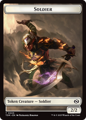 Soldier (0004) // Soldier (0005) Double-Sided Token [Tarkir: Dragonstorm Tokens] | Exor Games Truro