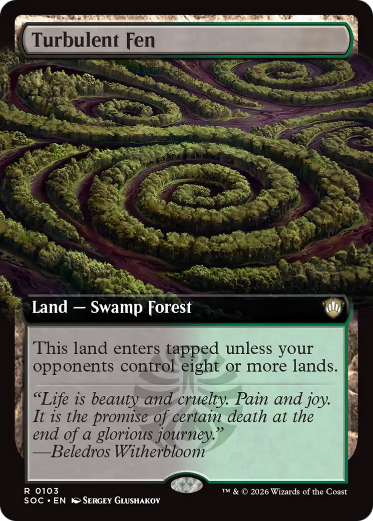 Turbulent Fen (Extended Art) [Secrets of Strixhaven Commander] | Exor Games Truro