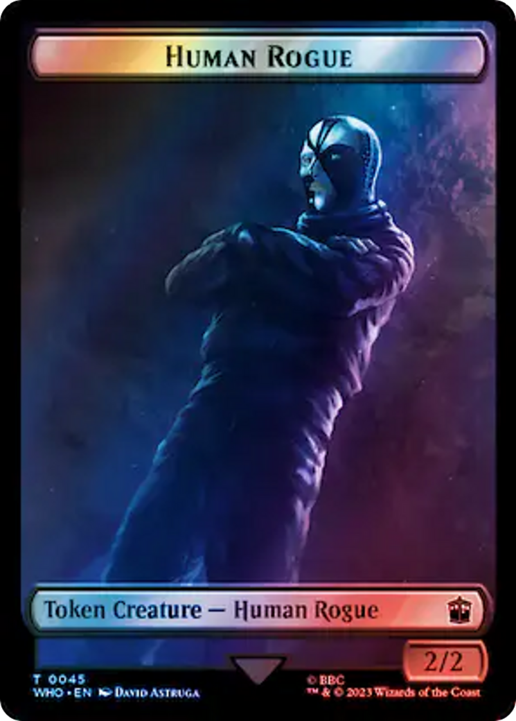 Human Rogue // Cyberman Double-Sided Token (Surge Foil) [Doctor Who Tokens] | Exor Games Truro