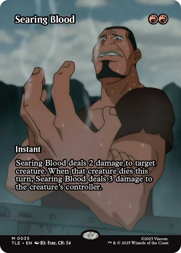 Searing Blood (Borderless) [Avatar: The Last Airbender: Eternal-Legal] | Exor Games Truro