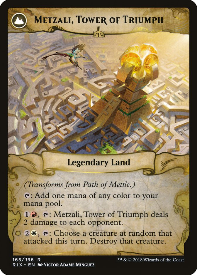 Path of Mettle // Metzali, Tower of Triumph [Rivals of Ixalan] | Exor Games Truro