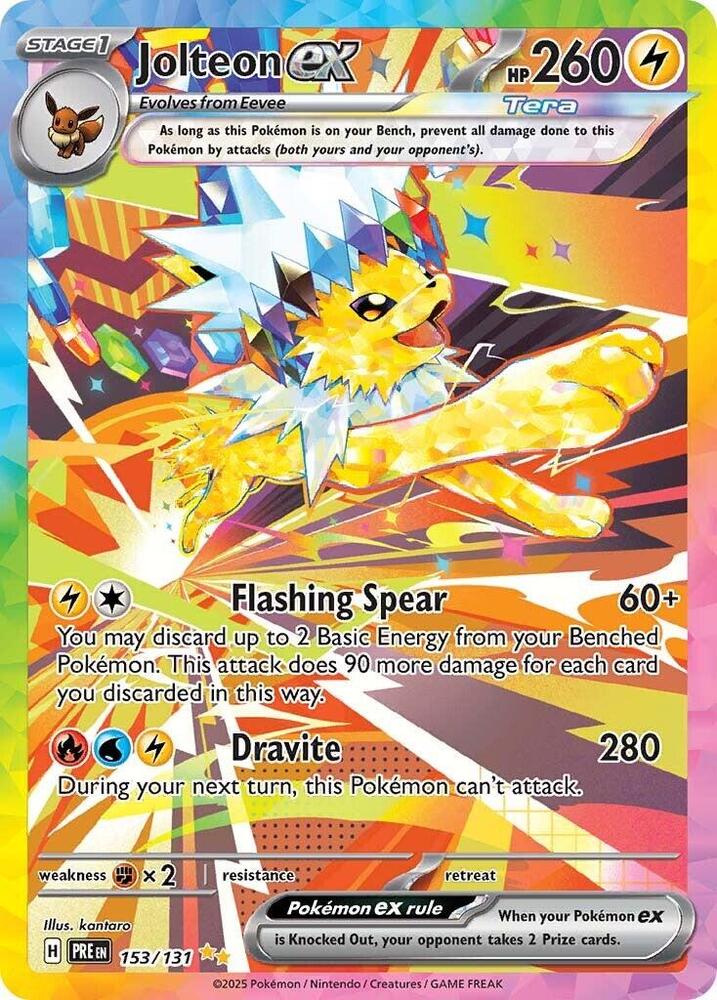 Jolteon ex (153/131) [Scarlet & Violet: Prismatic Evolutions] | Exor Games Truro
