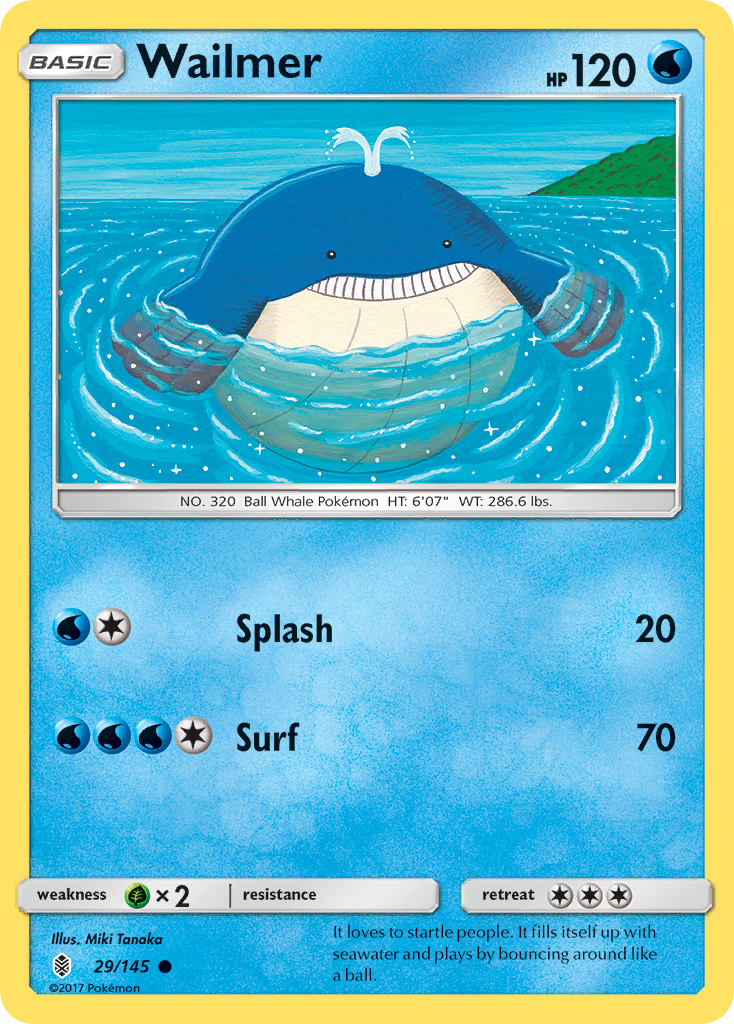 Wailmer (29/145) [Sun & Moon: Guardians Rising] | Exor Games Truro