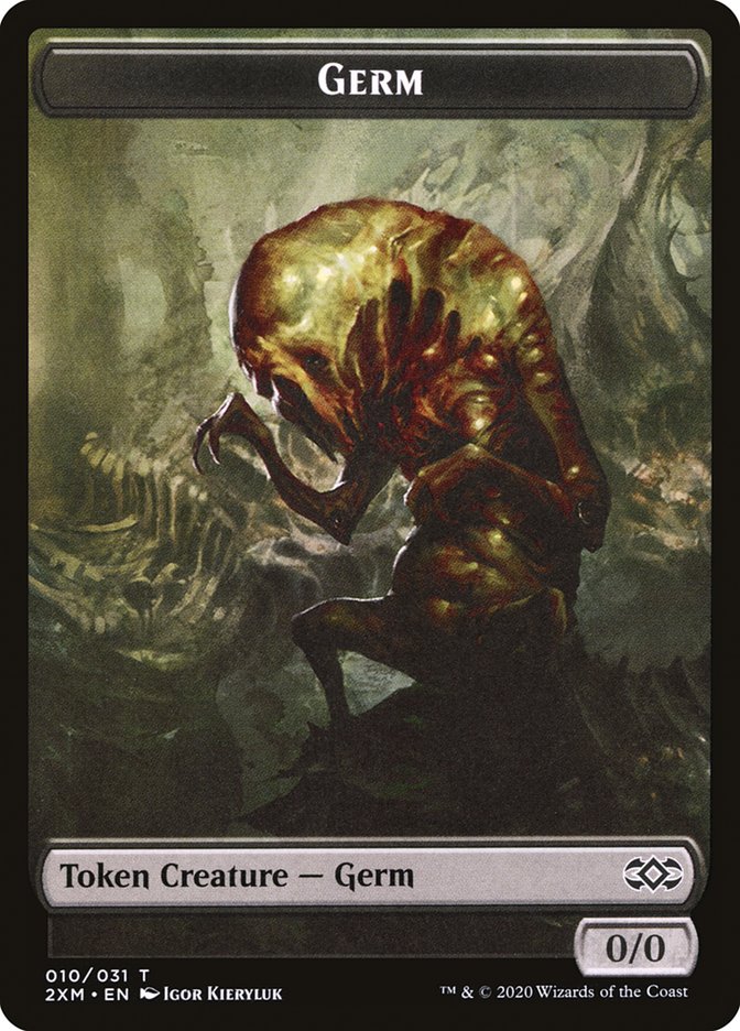 Ape // Germ Double-Sided Token [Double Masters Tokens] | Exor Games Truro