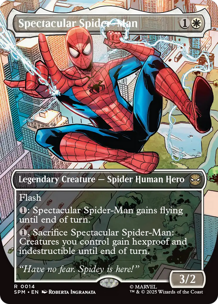 Spectacular Spider-Man (Borderless) [Marvel's Spider-Man Prerelease Promos] | Exor Games Truro