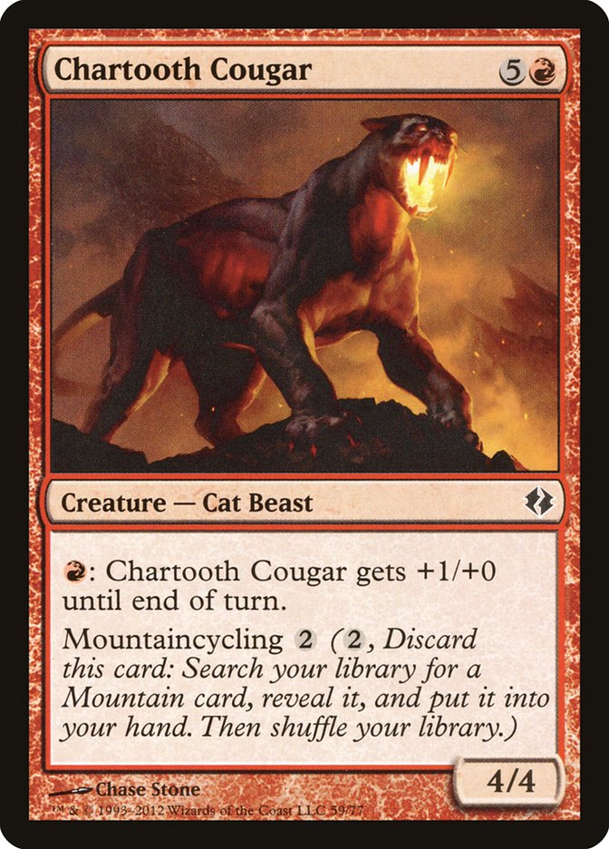 Chartooth Cougar [Duel Decks: Venser vs. Koth] | Exor Games Truro