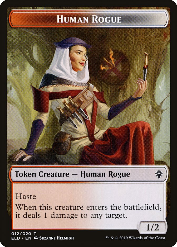 Human Rogue Token [Throne of Eldraine Tokens] | Exor Games Truro