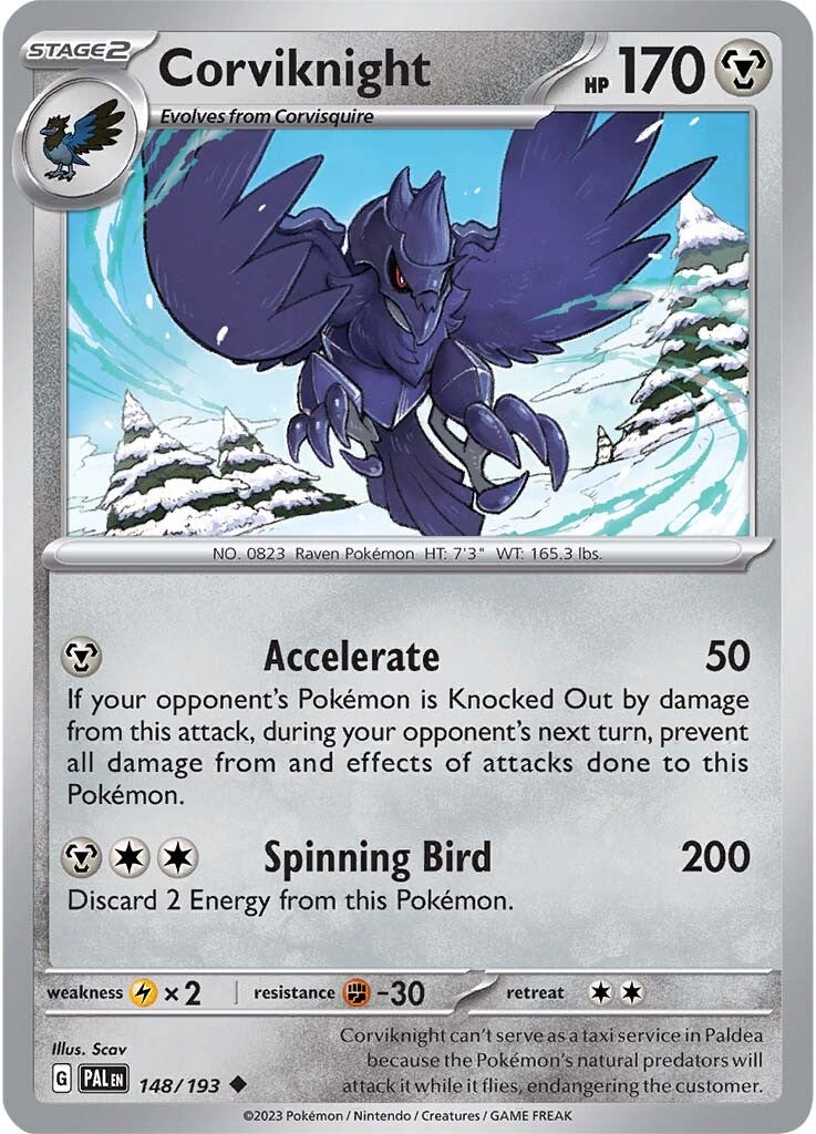 Corviknight (148/193) [Scarlet & Violet: Paldea Evolved] | Exor Games Truro