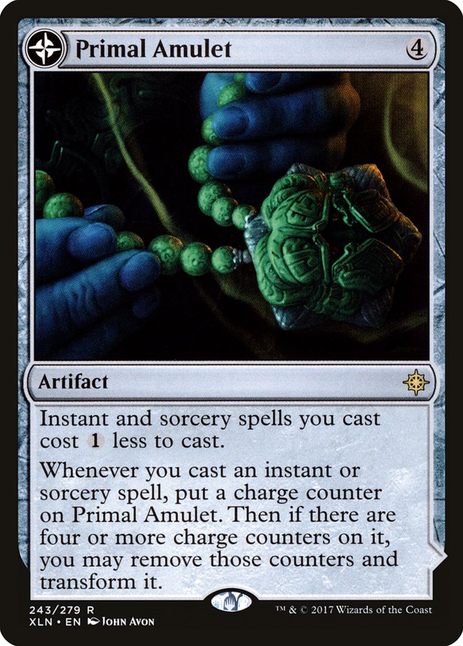 Primal Amulet // Primal Wellspring [Ixalan] | Exor Games Truro