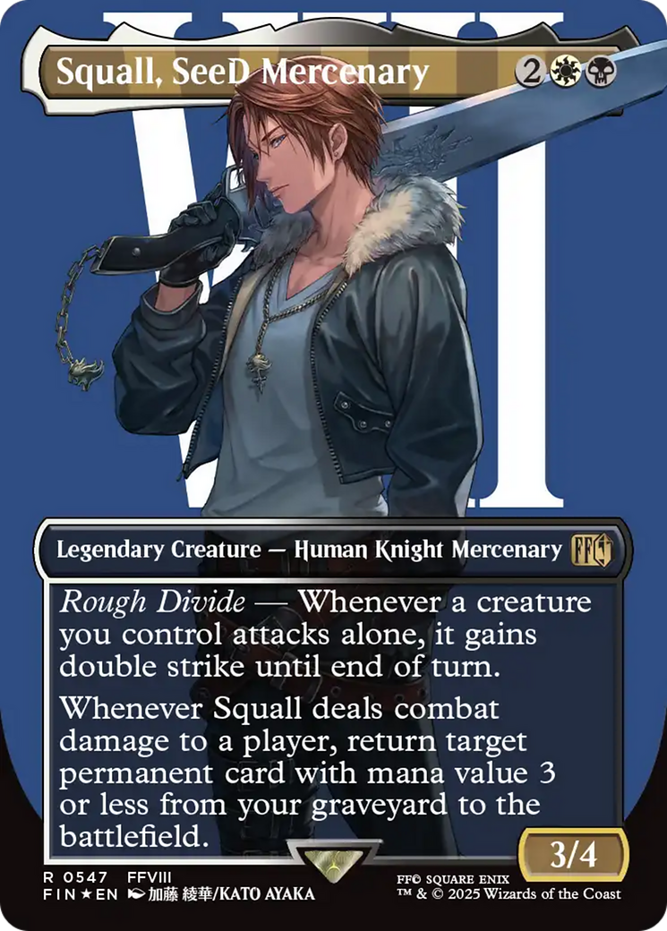 Squall, SeeD Mercenary (Borderless) (Surge Foil) [FINAL FANTASY] | Exor Games Truro