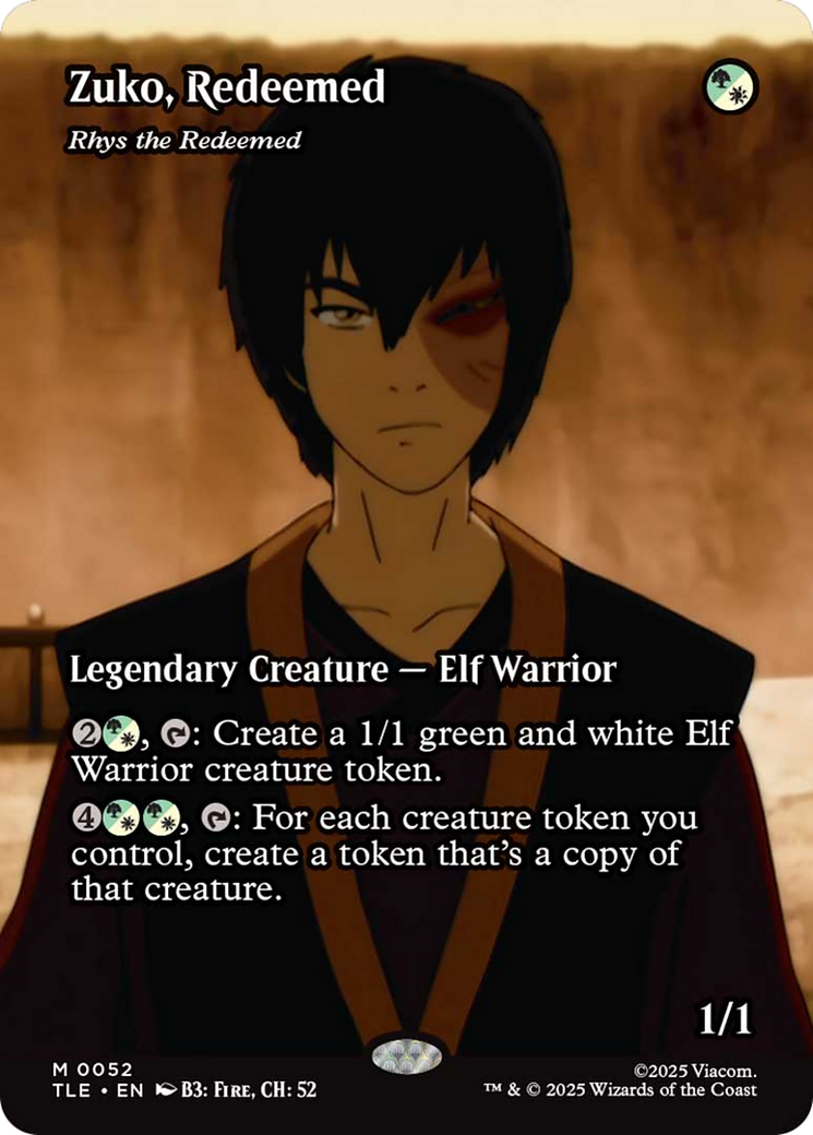 Zuko, Redeemed - Rhys the Redeemed (Borderless) [Avatar: The Last Airbender: Eternal-Legal] | Exor Games Truro