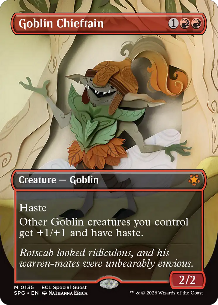 Goblin Chieftain (Borderless) [Lorwyn Eclipsed Special Guests] | Exor Games Truro