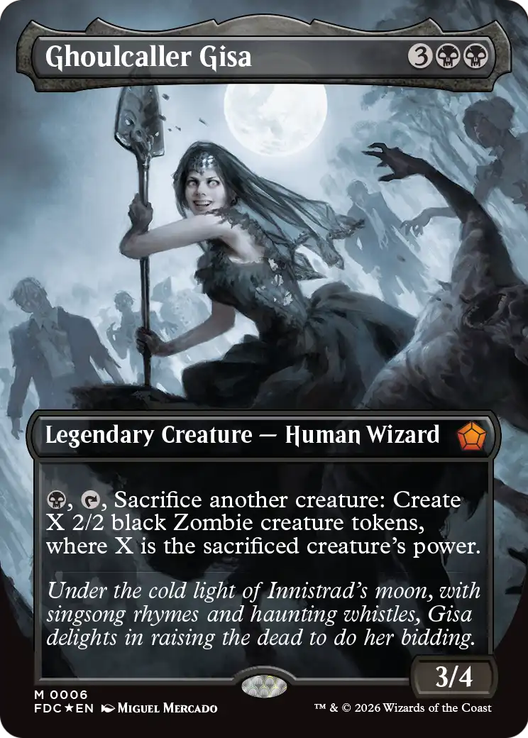 Ghoulcaller Gisa (Borderless) [Foundations Commander] | Exor Games Truro