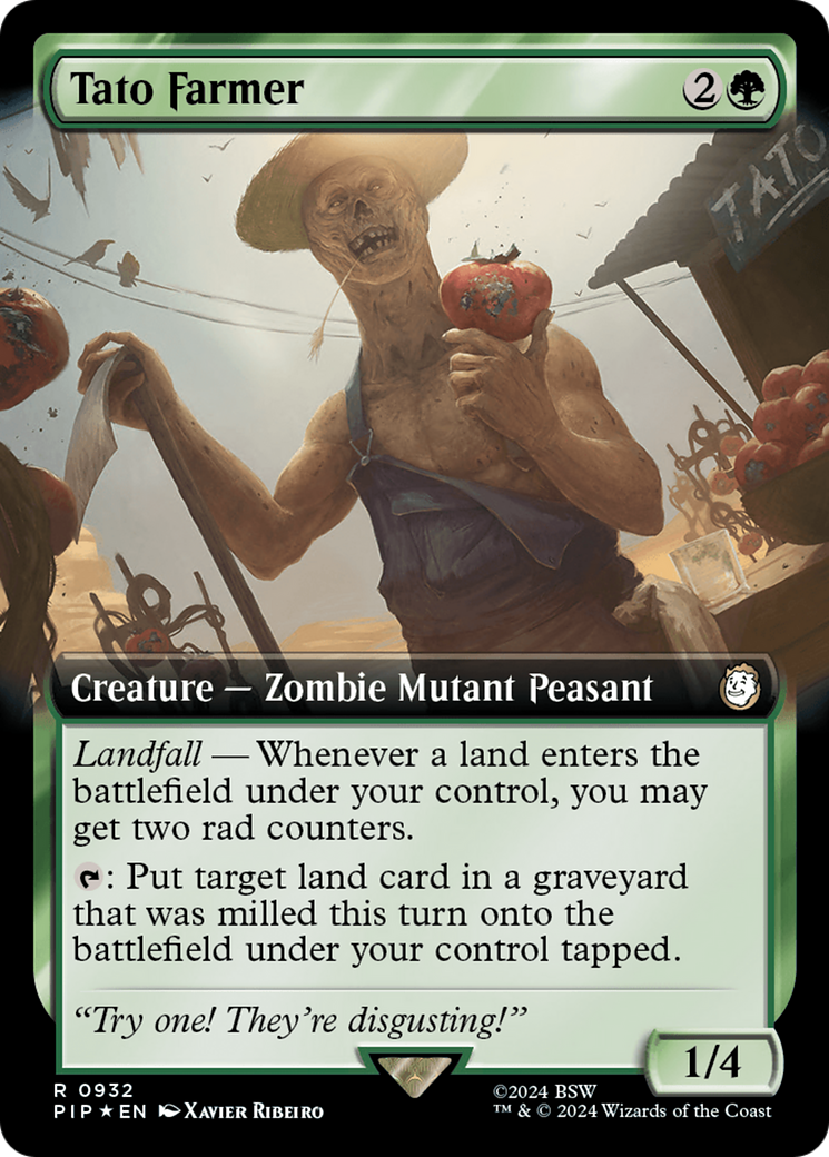 Tato Farmer (Extended Art) (Surge Foil) [Fallout] | Exor Games Truro