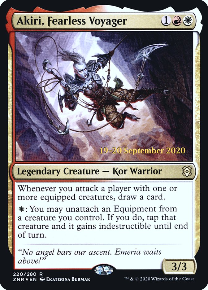 Akiri, Fearless Voyager [Zendikar Rising Prerelease Promos] | Exor Games Truro