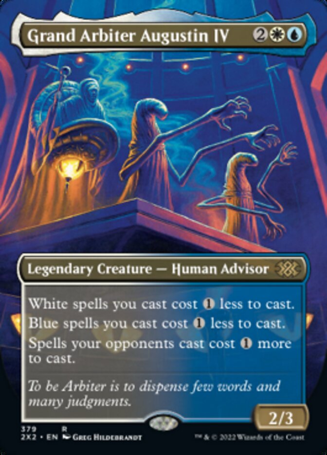 Grand Arbiter Augustin IV (Borderless Alternate Art) [Double Masters 2022] | Exor Games Truro
