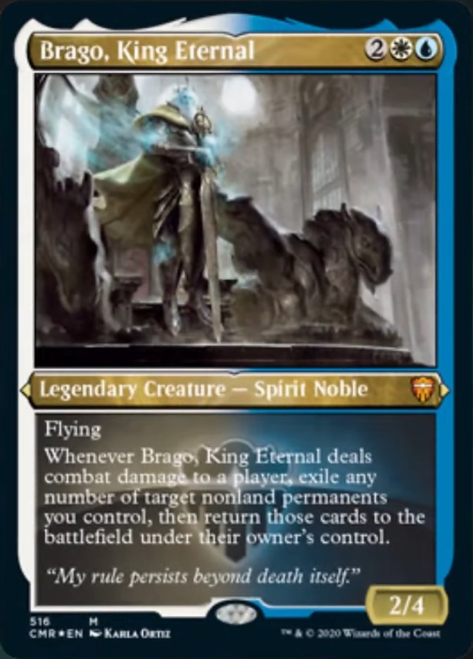 Brago, King Eternal (Etched) [Commander Legends] | Exor Games Truro