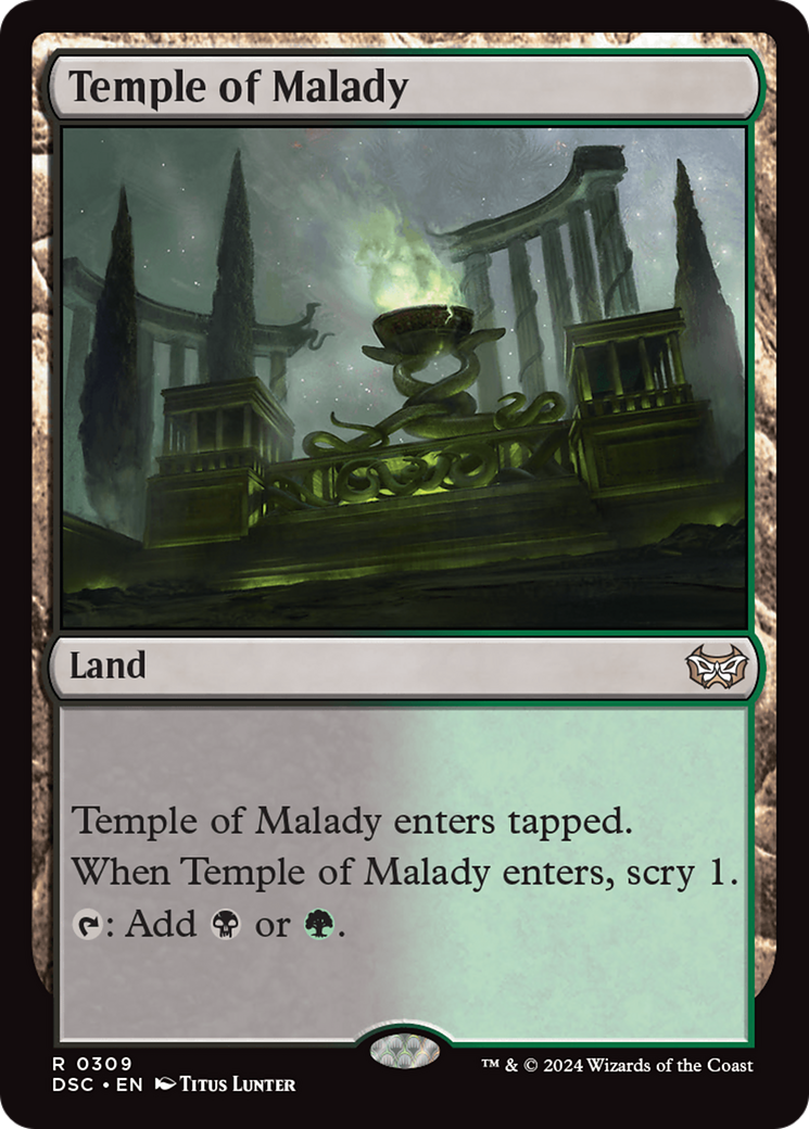 Temple of Malady [Duskmourn: House of Horror Commander] | Exor Games Truro