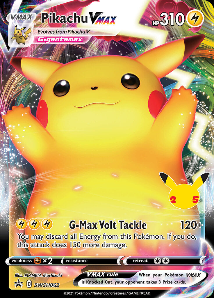 Pikachu VMAX (SWSH062) (Celebrations) [Sword & Shield: Black Star Promos] | Exor Games Truro