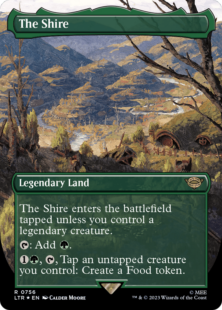 The Shire (Borderless) (Surge Foil) [The Lord of the Rings: Tales of Middle-Earth] | Exor Games Truro