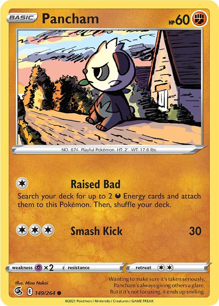 Pancham (149/264) [Sword & Shield: Fusion Strike] | Exor Games Truro